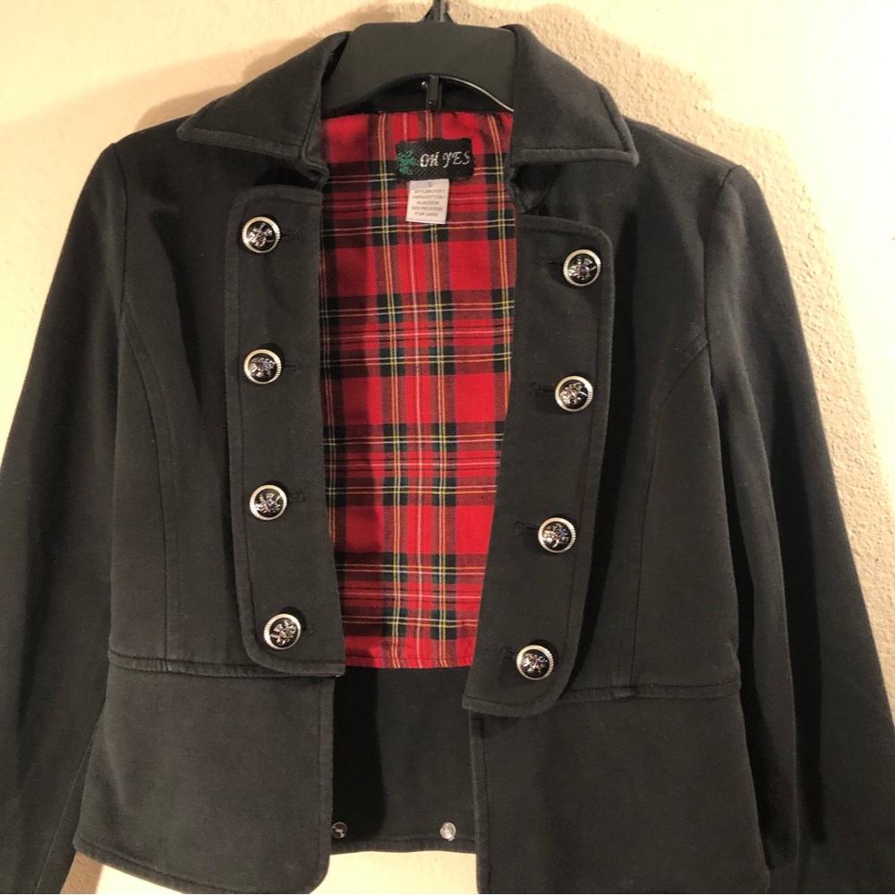 Womens Oh Yes Peplum Captain’s Blazer - Picture 3 of 16